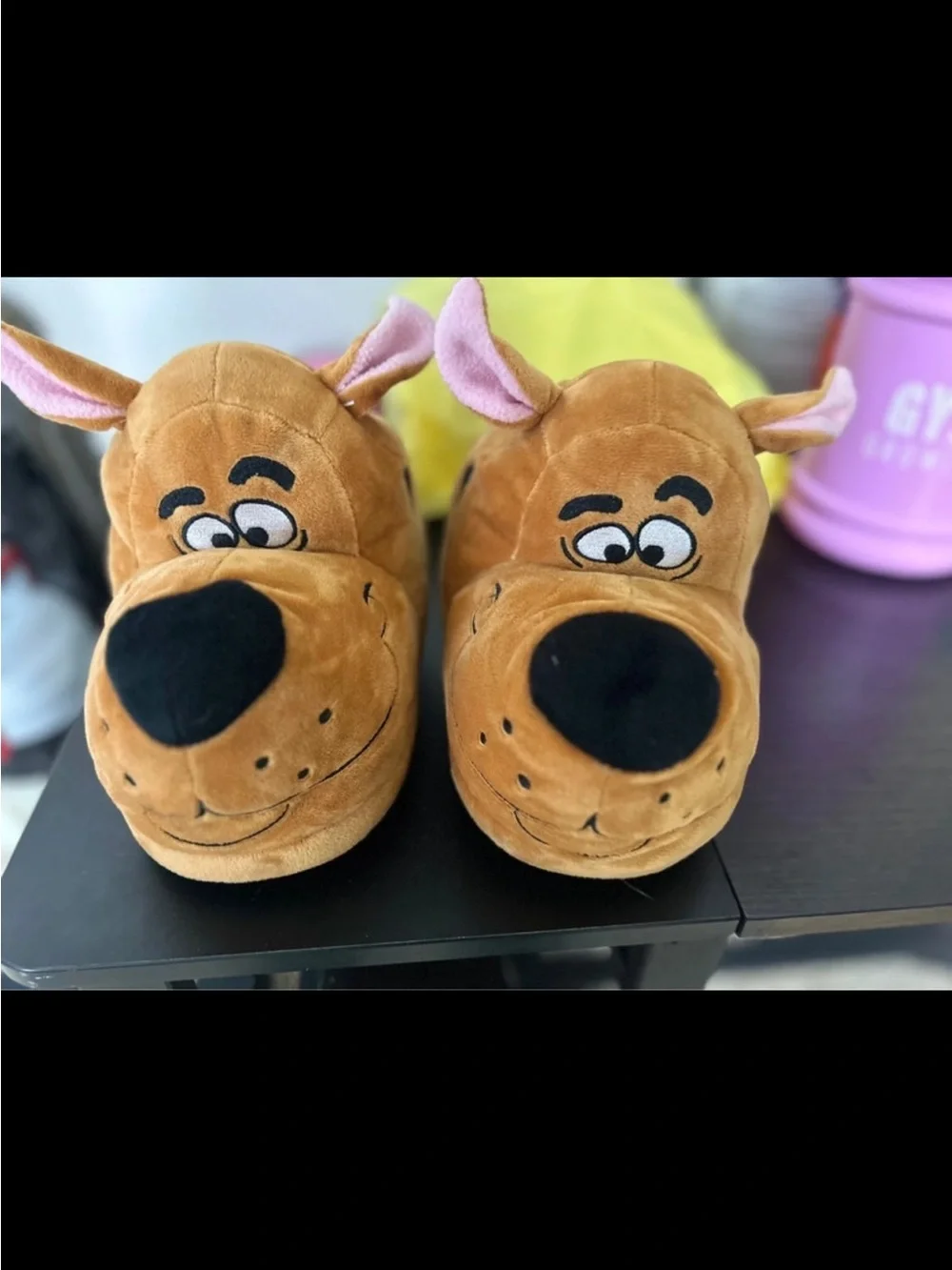 Kids Plush Character Slippers in Tan - Cozy Indoor Slip-Ons